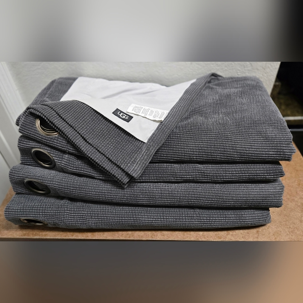 Ugg Cori Window Panel Pair (4) Gray
